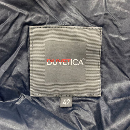 極美品◆デュベティカ ダウンベスト フーディ― ジップ グレー サイズ42 レディース DUVETICA 【AFB48】