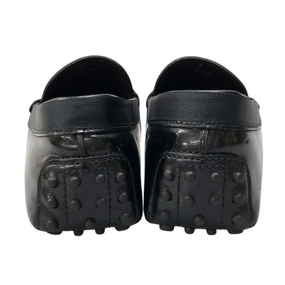 トッズ ローファー トライビングシューズ パテントレザー ブラウン メンズ サイズ7 TOD’S 約25.5cm【AFC44】