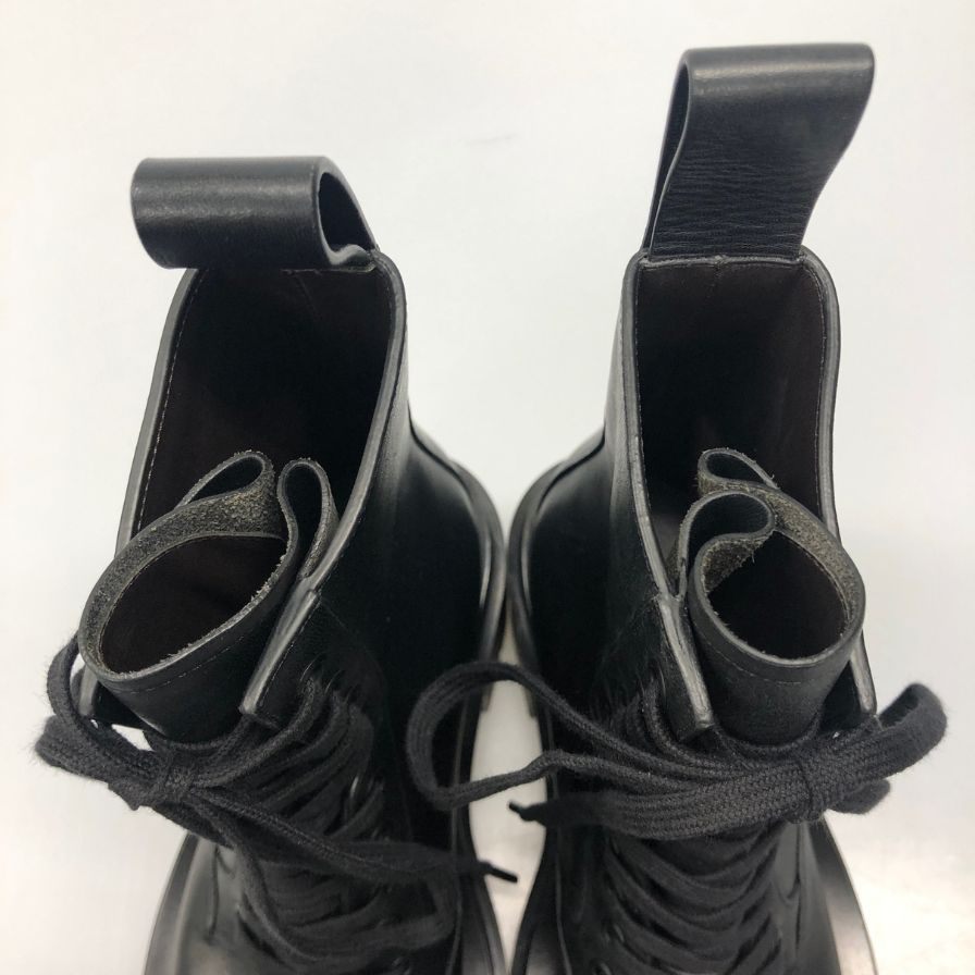 ボッテガヴェネタ ブーツ LUG ANKLE ブラック サイズ36 レディース BOTTEGA VENETA 約22.5cm【AFD9-2】