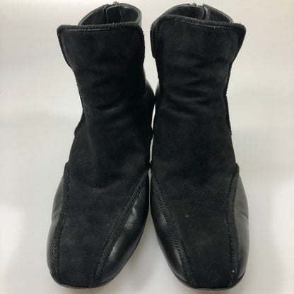 ボッテガ ヴェネタ ショートブーツ カーフスエードコンビ サイズ40 BOTTEGA VENETA 約25.0cm【AFC36】
