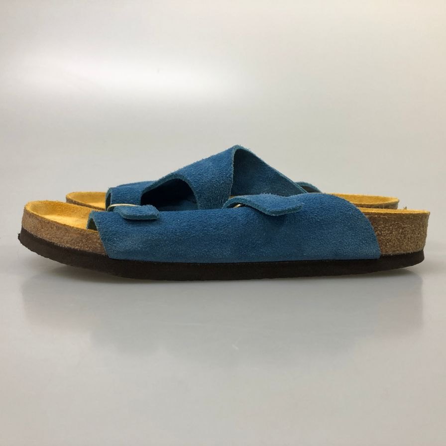 ビルケンシュトック チューリッヒ スエードサンダル サイズ ブルー メンズ サイズ39  BIRKENSTOCK 約25.0cm【AFC2】