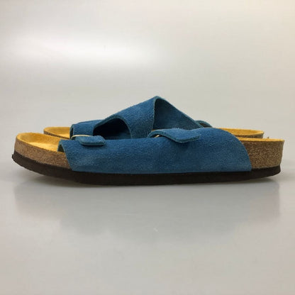 ビルケンシュトック チューリッヒ スエードサンダル サイズ ブルー メンズ サイズ39  BIRKENSTOCK 約25.0cm【AFC2】