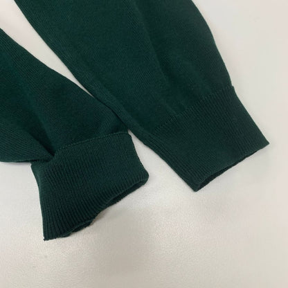 美品◆ザノーネ ニット コットン クルーネック メンズ グリーン サイズ50 ZANONE 【AFB3】