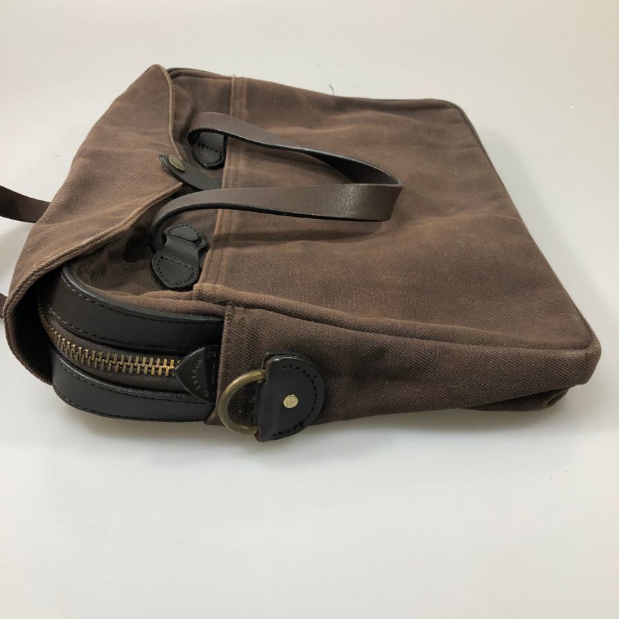 フィルソン バッグ ブリーフケース キャンバス レザー ブラウン系 FILSON【AFE8】