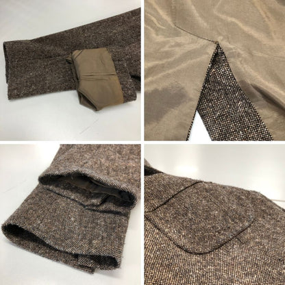 中古◆ヒューゴボス ツイードジャケット メンズ ブラウン系 サイズ48 HUGO BOSS 【AFA15】