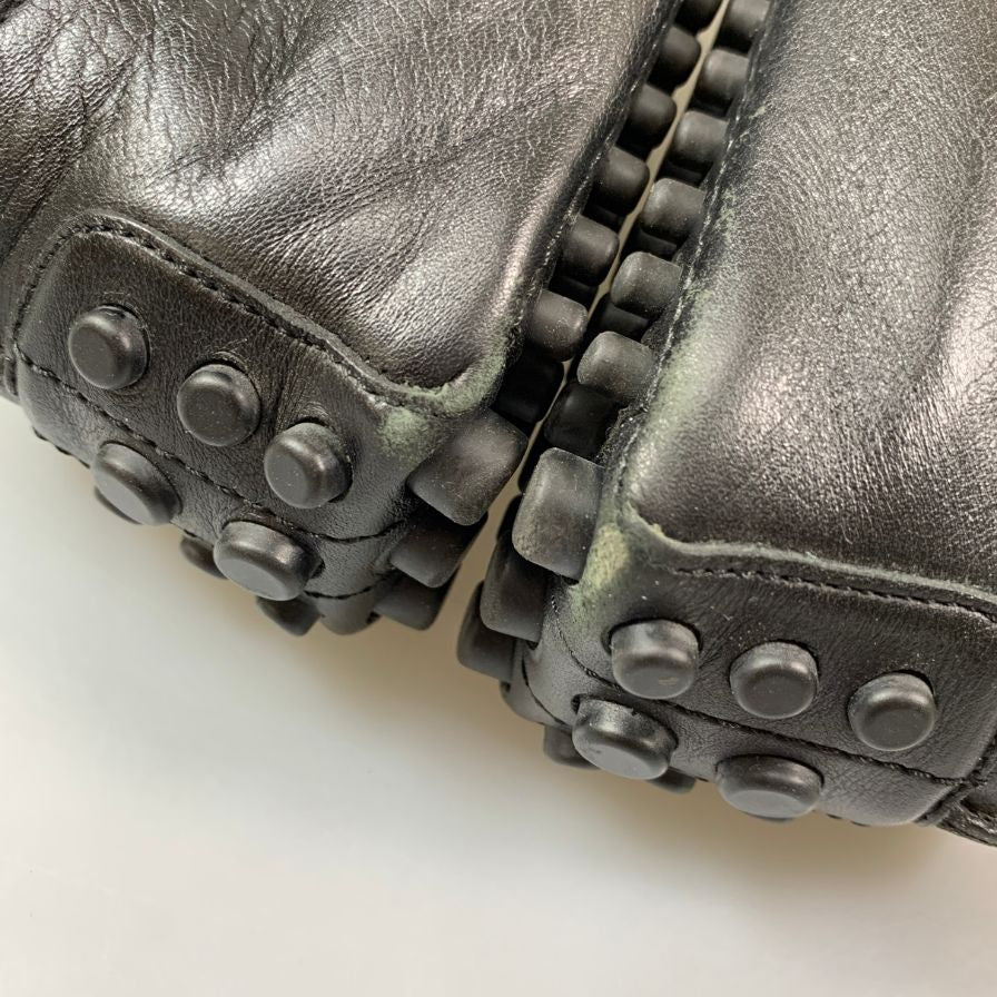 グッチ ドライビングシューズ ローファー 295787 レザー メンズ ブラック サイズ8 GUCCI 約25.0cm【AFC41】