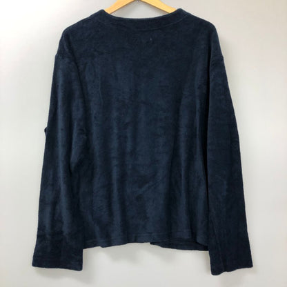 新品同様◆エンジニアードガーメンツ ノーカラージャケット パイル地 USA製 メンズ サイズM ネイビー ENGINEERED GARMENTS 【AFB5】