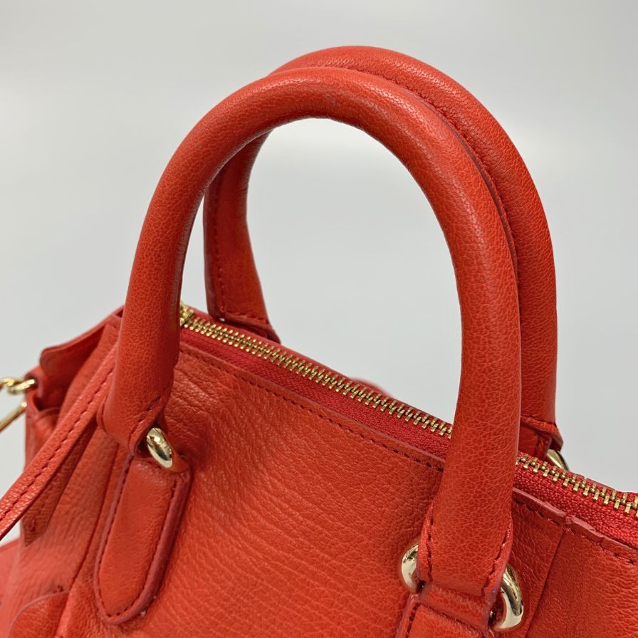 サザビー レザーショルダーバッグ 2WAY レッド レディース The SAZABY LEAGUE【AFE9】