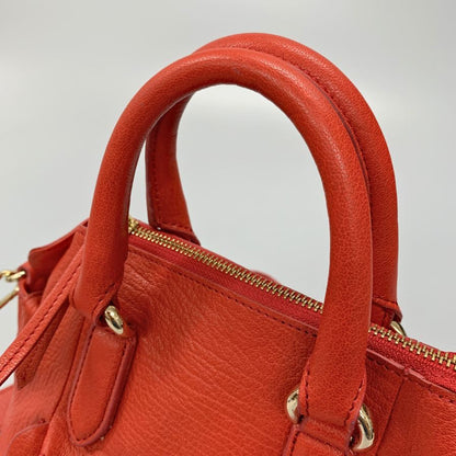 サザビー レザーショルダーバッグ 2WAY レッド レディース The SAZABY LEAGUE【AFE9】