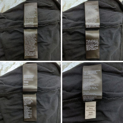 美品◆カルバンクラインジーンズ Tシャツ ボックスロゴ コットン サイズM メンズ ブラック シルバー Calvin Klein Jeans 【AFB51】
