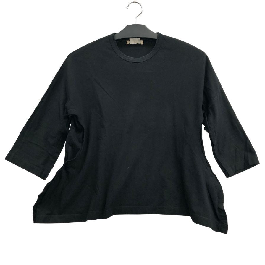 中古◆コムデギャルソン レディース 七分袖 カットソー GS-T019 AD2016 日本製 サイズXS ブラック COMME des GARCONS 【AFB38】