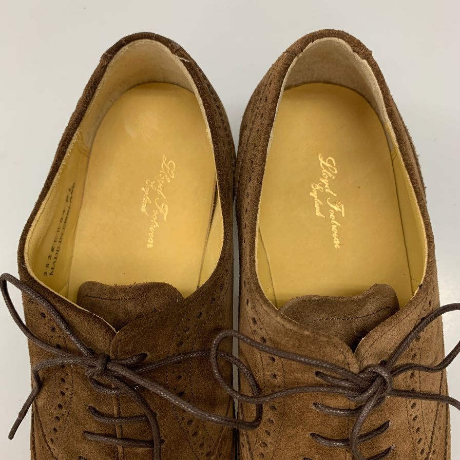 ロイドフットウェア レザーシューズ 2826ER04 ウイングチップ スエード メンズ サイズ6.5 ブラウン系 Lloyd Footwear 約25.0cm【AFD3】