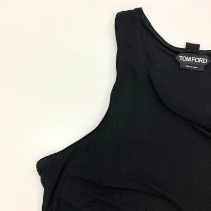 極美品◆トムフォード トップス タンクトップ レーヨン イタリア製 レディース サイズ40 ブラック TOMFORD 【AFB46】