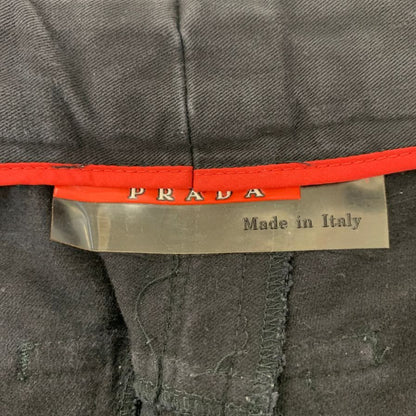 プラダスポーツ ストレートパンツ ブラック メンズ サイズ46 PRADA SPORT 【AFF24】