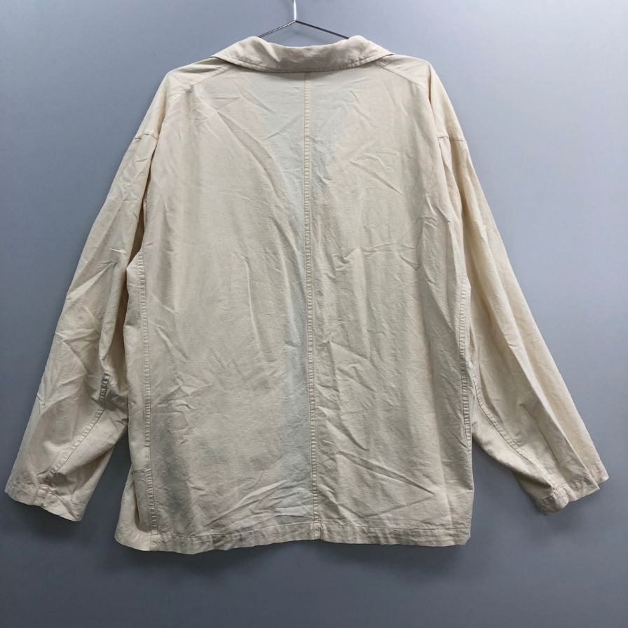 美品◆ヘリル シルク＆コットン シャツ ベージュ メンズ サイズ2 HERILL 【AFB27】