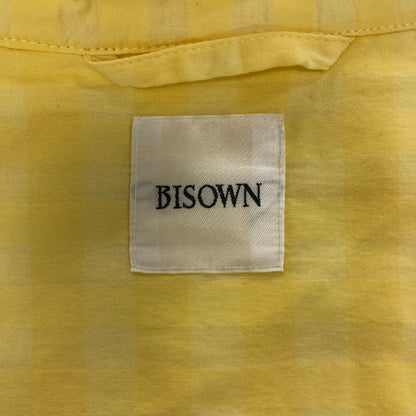 中古◆ビソウン スリーピングシャツ ジャケット 26S-BIS-SH22F イエロー メンズ サイズ4 BISOWN 【AFB2】