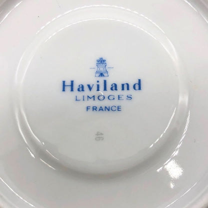 アビランド リモージュ カップ&ソーサー 2組セット デミタスカップ エスプレッソ 花柄 Haviland LIMOGES【AFB55】【中古】