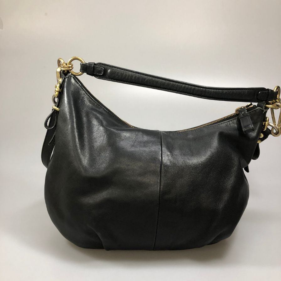 コーチ ショルダーバッグ マディソン ホーボー レザー ブラック レディース 15959 COACH【AFE5】