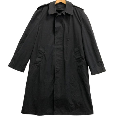 中古◆USED 米軍 U.S. NAVY  ブラック ステンカラーコート ライナー付き サイズ38 【AFA3】