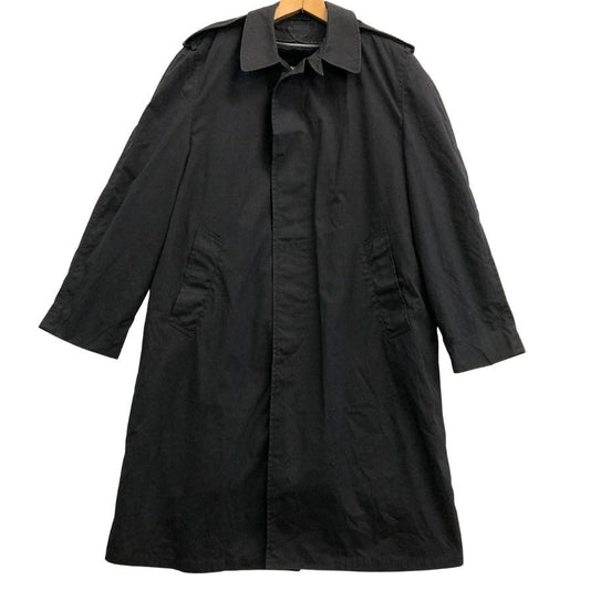 中古◆USED 米軍 U.S. NAVY  ブラック ステンカラーコート ライナー付き サイズ38 【AFA3】