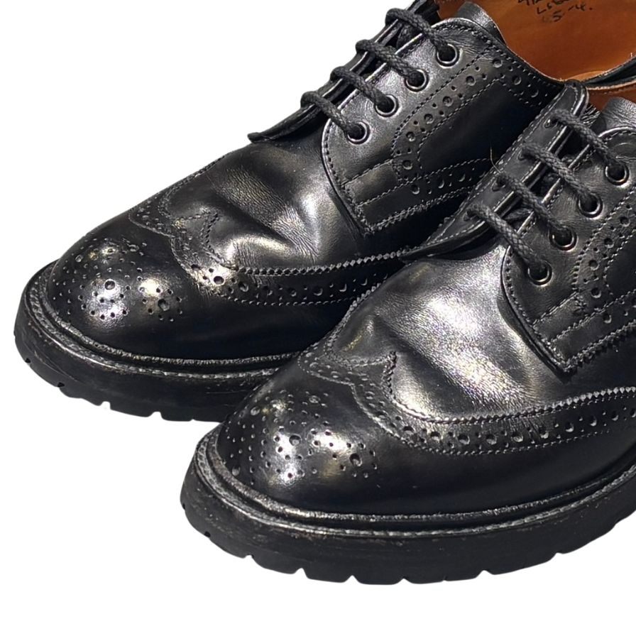トリッカーズ レザーシューズ バートン L5633 カーフ ブラック レディースサイズUK5 Tricker’s ビジネスシューズ 約23.5cm【LA】【中古】