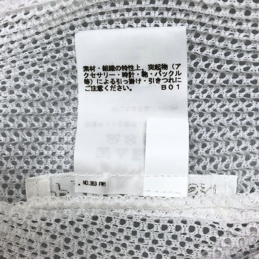 極美品◆プリーツプリーズ イッセイミヤケ メッシュ カットソー レディースサイズ3 ホワイト PLEATS PLEASE ISSEY MIYAKE 【AFB26】