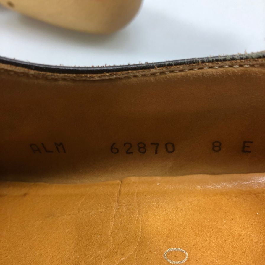 ポロ ラルフローレン レザーシューズ シングルモンク ブラウン メンズ サイズ8E POLO RALPH LAUREN 約26.0cm【AFC40】