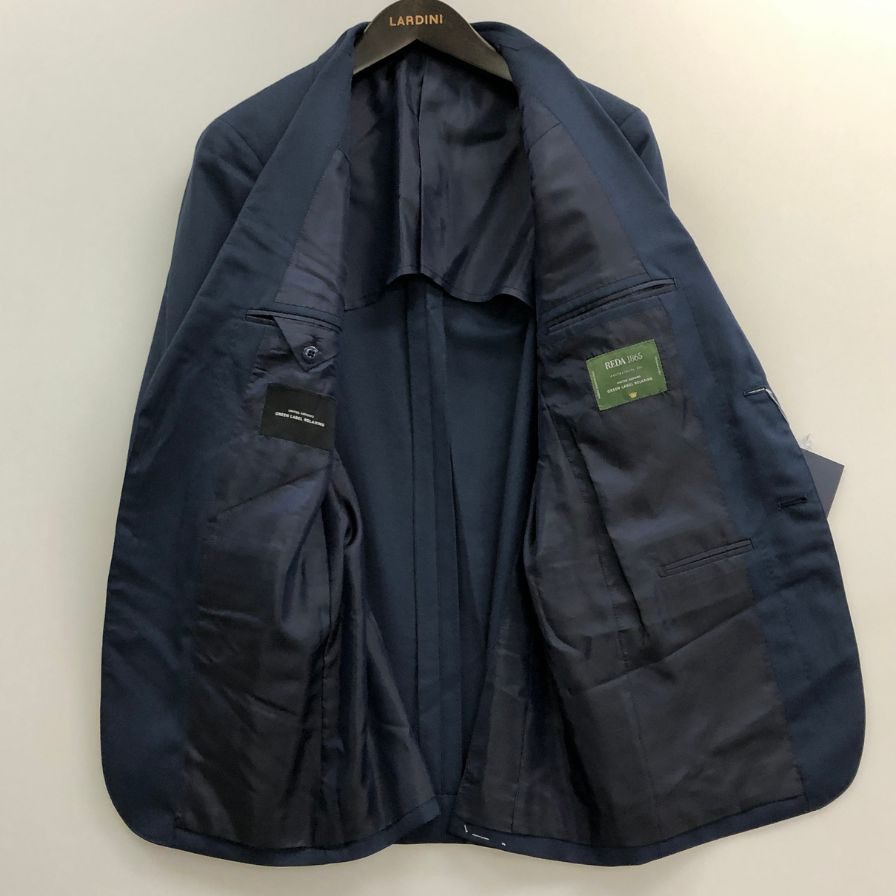 新品同様◆ユナイテッドアローズグリーンレーベルリラクシング テーラードジャケット ウール ネイビー  メンズ サイズ48 UNITED ARROWS green label relaxing 【AFB14】