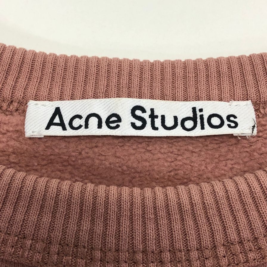 美品◆アクネ ストゥディオズ スウェット プルオーバー メンズ ピンク サイズXXS ACNE STUDIOS 【AFB37】