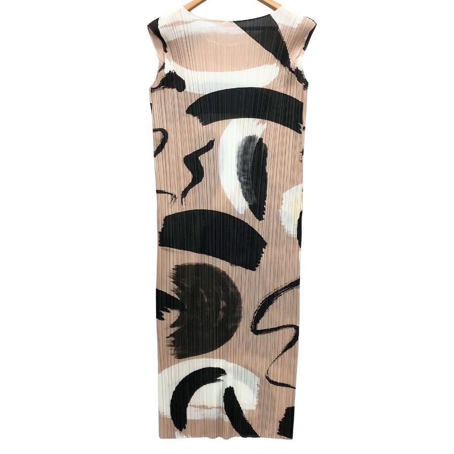 中古◆プリーツプリーズ イッセイミヤケ ノースリーブワンピース レディース サイズ3 PP81-JH715 PLEATS PLEASE ISSEY MIYAKE 【AFB50】