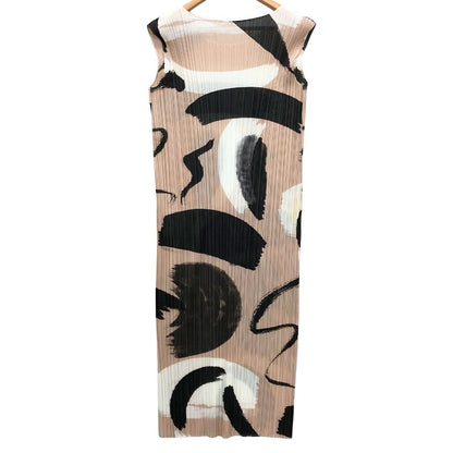 中古◆プリーツプリーズ イッセイミヤケ ノースリーブワンピース レディース サイズ3 PP81-JH715 PLEATS PLEASE ISSEY MIYAKE 【AFB50】
