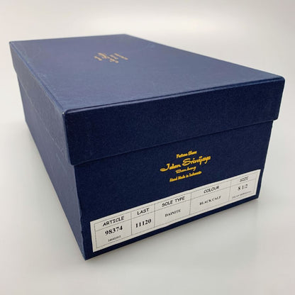 ジャランスリウァヤ ダブルモンク 98374 カーフ ブラック メンズ UK8ハーフ Jalan Sriwijaya ビジネスシューズ 約26.5cm【LA】【中古】