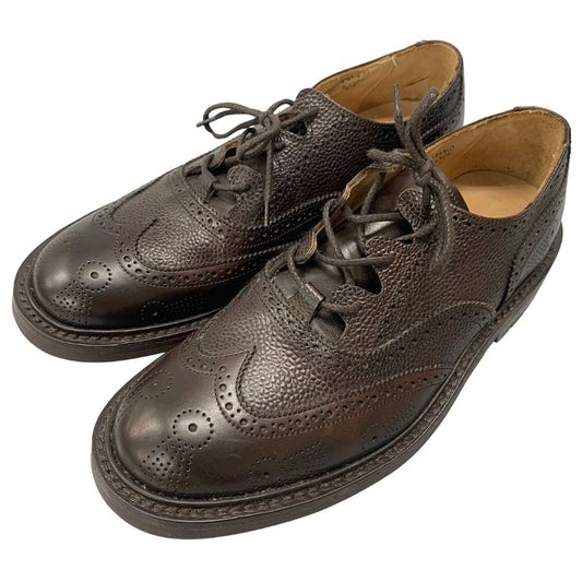 トリッカーズ レザーシューズ M6399 ギリーブローグ ブラウン グレインレザー カーフ コンビ メンズ サイズ9 Tricker's Gillie Brogues ビジネスシューズ 約27.5cm【LA】【中古】