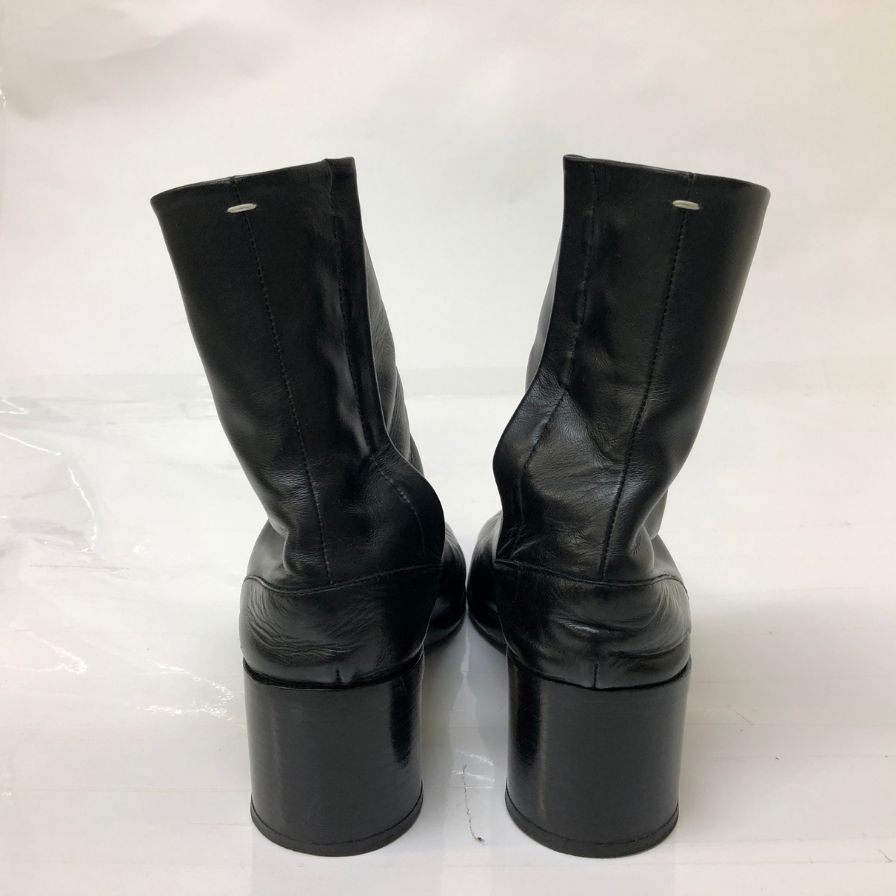 メゾン マルジェラ タビ ブーツ 足袋 6cmヒール ブラック メンズ サイズ42 Maison Margiela TABI 約27.0cm【YB5】