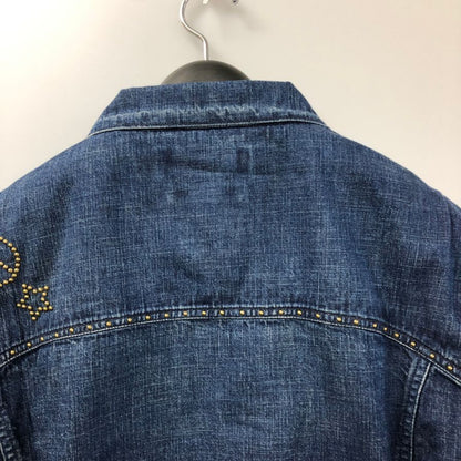 極美品◆レミレリーフ デニムウエスタンシャツ ビジュー付き メンズ サイズXL REMI RELIEF 【AFB36】