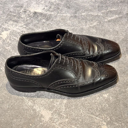 クロケット&ジョーンズ レザーシューズ クリフォード ウイングチップ ブラック サイズUK8E メンズ Crockett&Jones ビジネスシューズ 約26.5cm【LA】【中古】