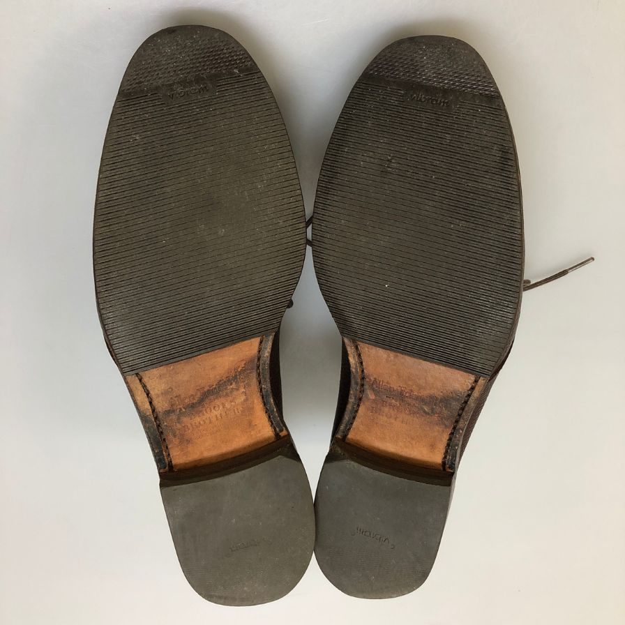 アレンエドモンズ ブルックスブラザーズ別注 チャッカブーツ シボレザー ブラウン メンズ サイズ7.5D Allen Edmonds×Brooks Brothers 約25.5cm【AFC43】