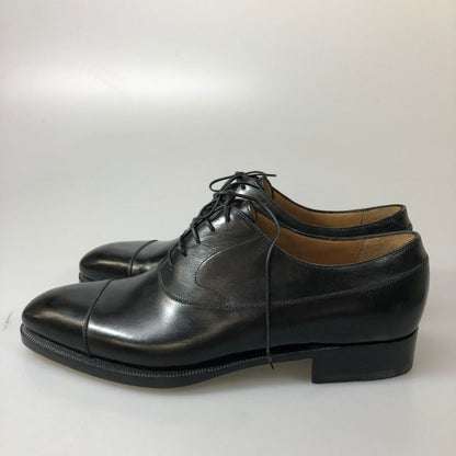 エンツォ ボナフェ マニフィカ ISETAN MEN'S 最高級ライン レザーシューズ ストレートチップ メンズ サイズUK7 ブラック Enzo Bonafe MAGNIFICA 約26.0cm【AFC48】