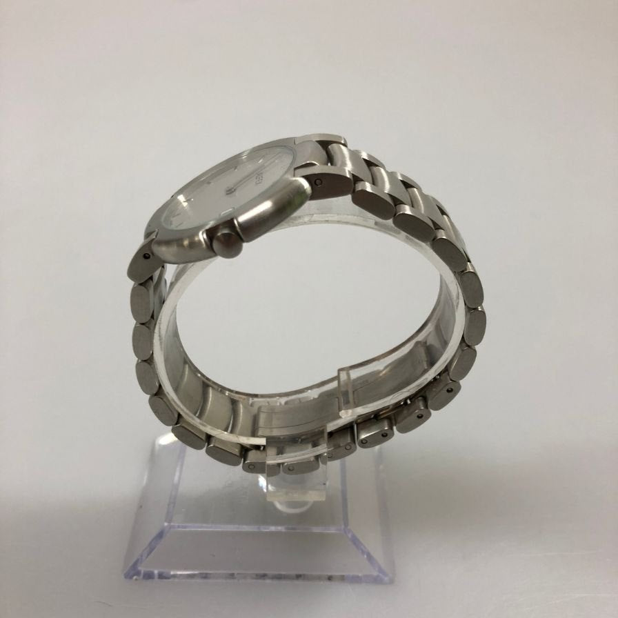 アルフェックス メンズ クオーツ 防水 アナログ 腕時計 シルバー 5305 ALFEX【AFB54】
