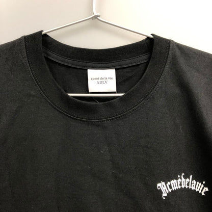 新品同様◆アクメドラビ 半袖Tシャツ バックプリント 韓国製 ブラック メンズ サイズ1 ADLV 【AFA21】