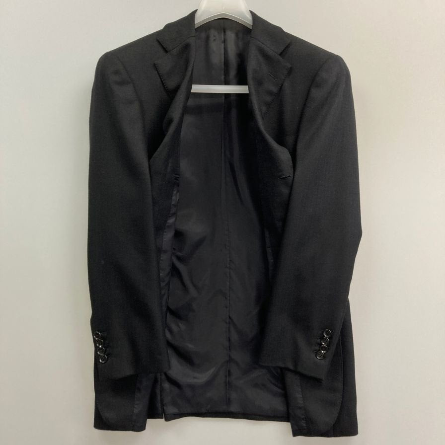 中古◆リングヂャケット 3Bテーラードジャケット ゼニア生地 日本製 サイズ＆素材不明 メンズ ネイビー RING JACKET 【AFB46】