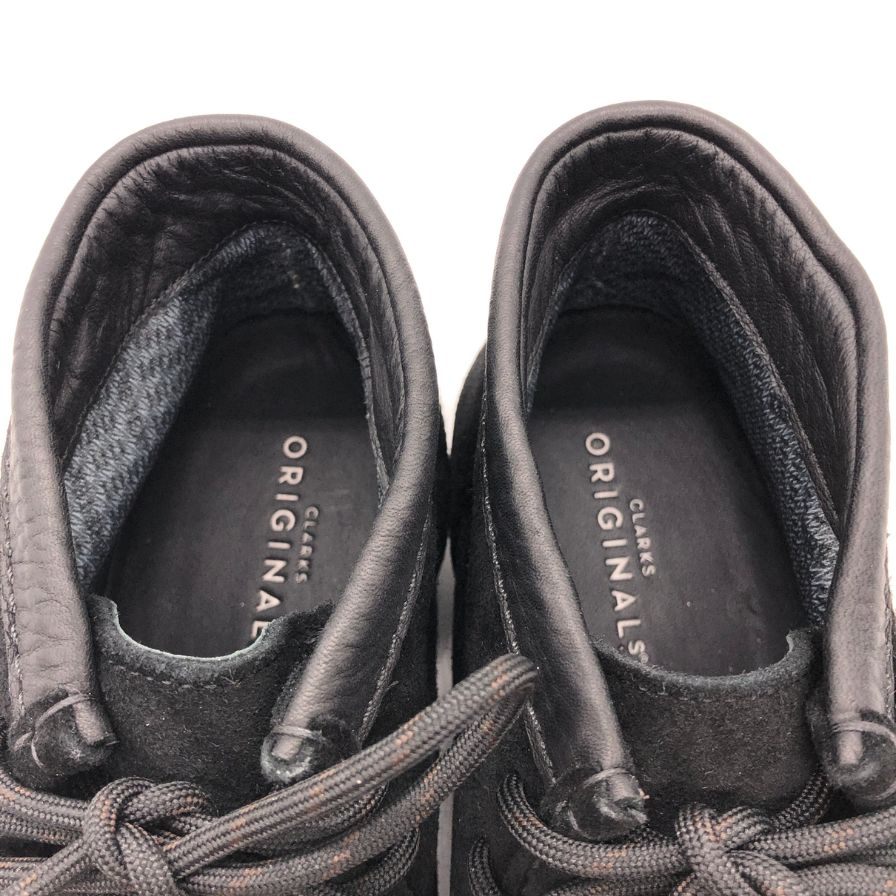 クラークス ワラビーブーツ モカシン スエード ゴアテックス メンズ ブラック サイズ25.5cm CLARKS 約25.5cm【AFD9】