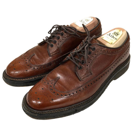 オールデン ウィングチップ 9792 アルパインカーフ ブラウン ユナイテッドアローズ別注 7.5サイズ ALDEN ビジネスシューズ 約25.5cm【LA】【中古】