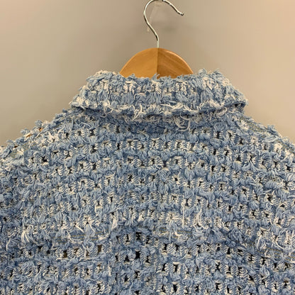 極美品◆ステラマッカートニー 24年 コート デニム生地 ブルー レディース サイズS STELLA McCARTNEY 【AFA2】