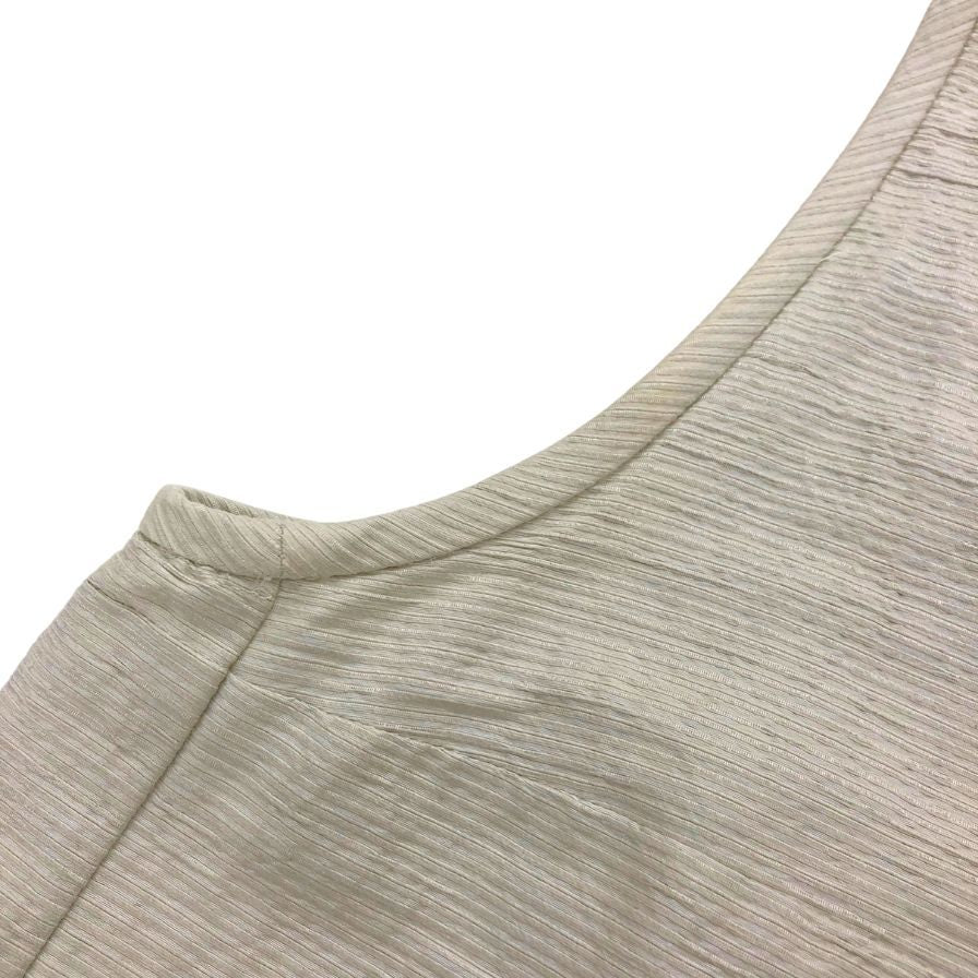 美品◆エス マックスマーラ リネン ノースリーブ ワンピース レディース サイズ 不明 ホワイト系 S Max Mara 【AFB5】