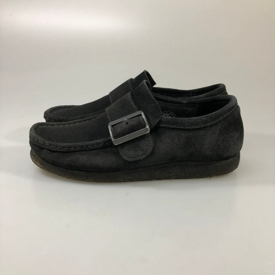 クラークス ワラビー スエード ブラック メンズ サイズ26.5 Clarks 約26.5cm【AFC52】