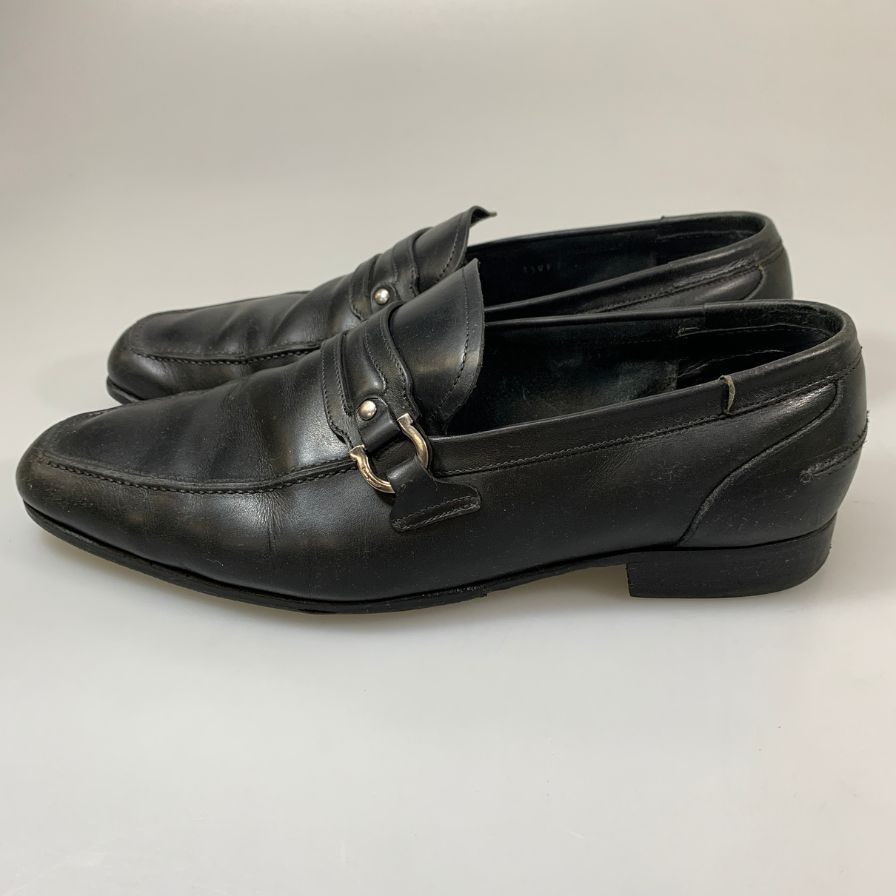 フェラガモ コインローファー ガンチーニ カーフ ブラック サイズ不明 メンズ Salvatore Ferragamo 約不明cm【PTM1】