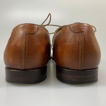サントーニ レザーシューズ 931 Yチップ シボレザー ブラウン メンズ サイズUK8 Santoni ビジネスシューズ 約26.5cm【LA】【中古】