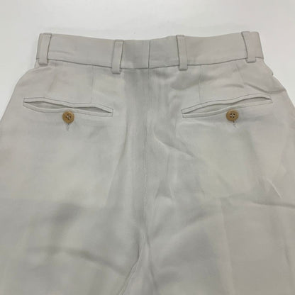 ジョルジオアルマーニ タックパンツ ホワイト レディース サイズ36 GIORGIO ARMANI 【AFB36】