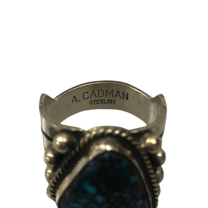 アンディ キャドマン リング ナバホ ナチュラルターコイズ スターリングシルバー ANDY CADMAN【AFI14】